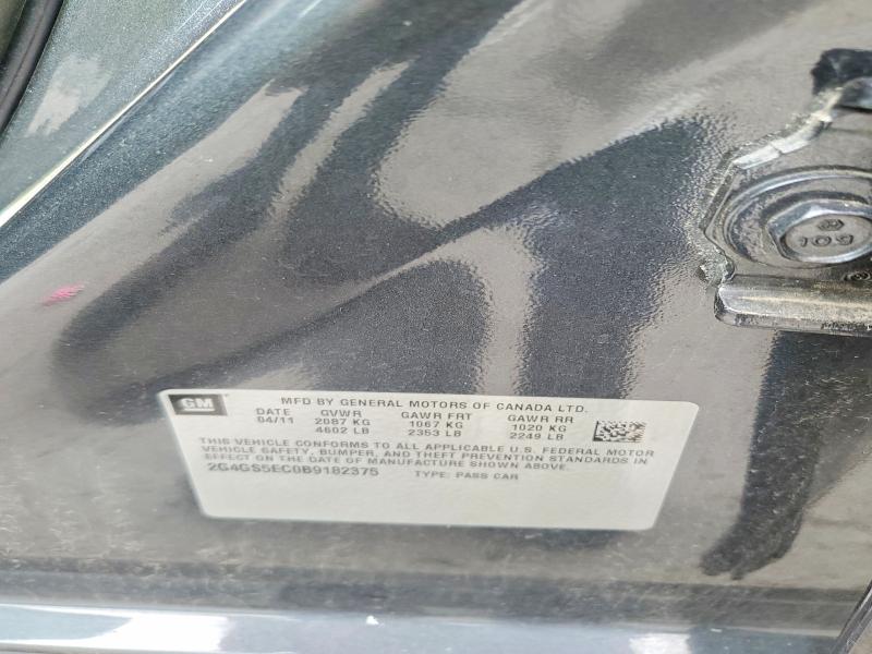 Aukcja sprzedaży 2011 Buick Regal, vin: 2G4GS5EC0B9182375, numer aukcji: 65296466