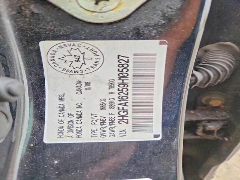 2009 Honda Civic მანქანა იყიდება აუქციონზე, vin: 2HGFA16259H105827, აუქციონის ნომერი: 63563946