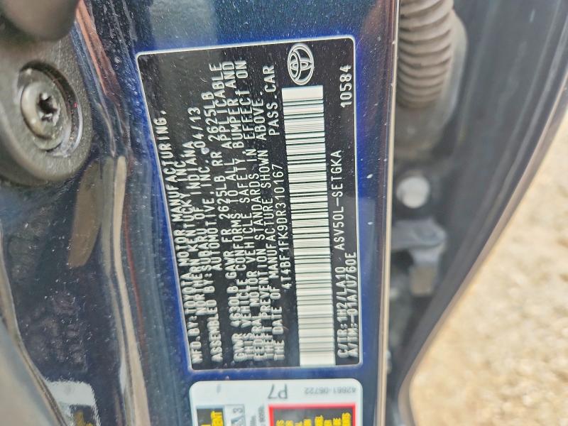 Продаж на аукціоні авто 2013 Toyota Camry, vin: 4T4BF1FK9DR310167, номер лоту: 64832016