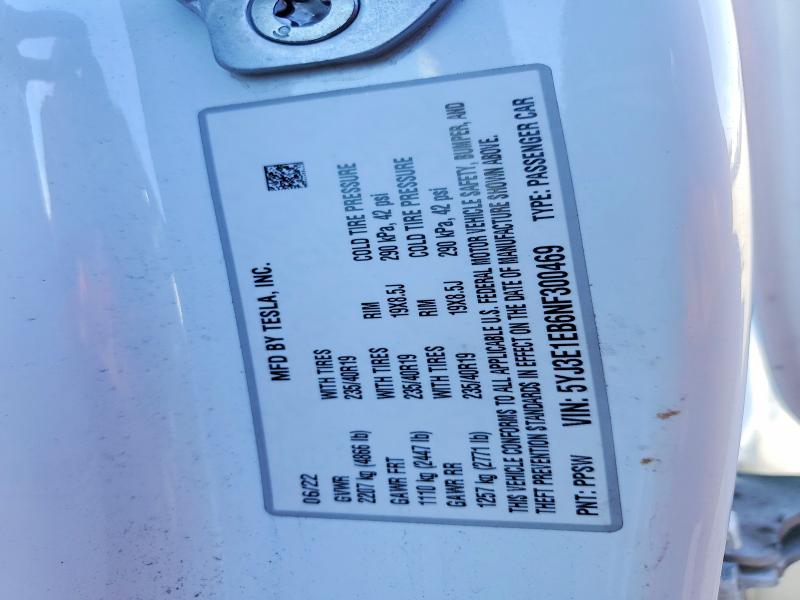 Aukcja sprzedaży 2022 Tesla Model 3, vin: 5YJ3E1EB6NF300469, numer aukcji: 65365756