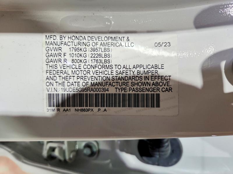 Продаж на аукціоні авто 2024 Acura Integra, vin: 19UDE5G95RA000394, номер лоту: 64369736