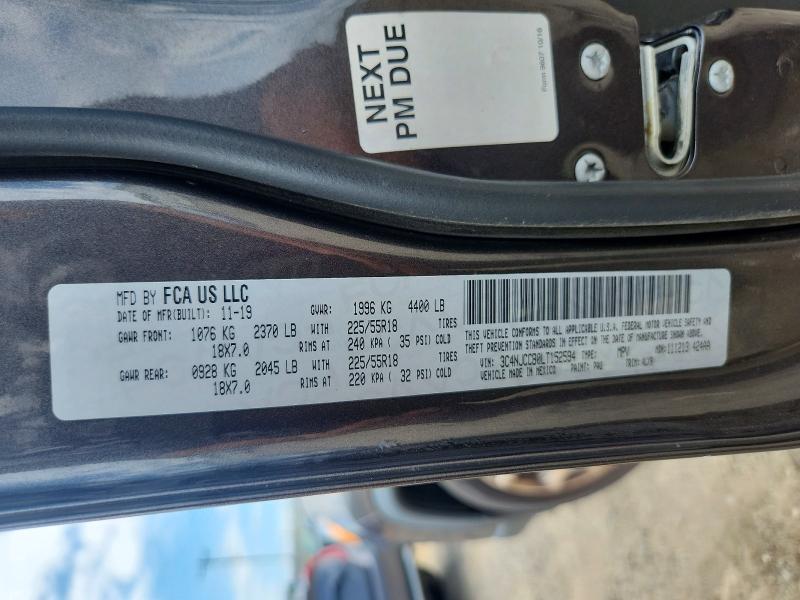 Продаж на аукціоні авто 2020 Jeep Compass, vin: 3C4NJCCB0LT152594, номер лоту: 65254836