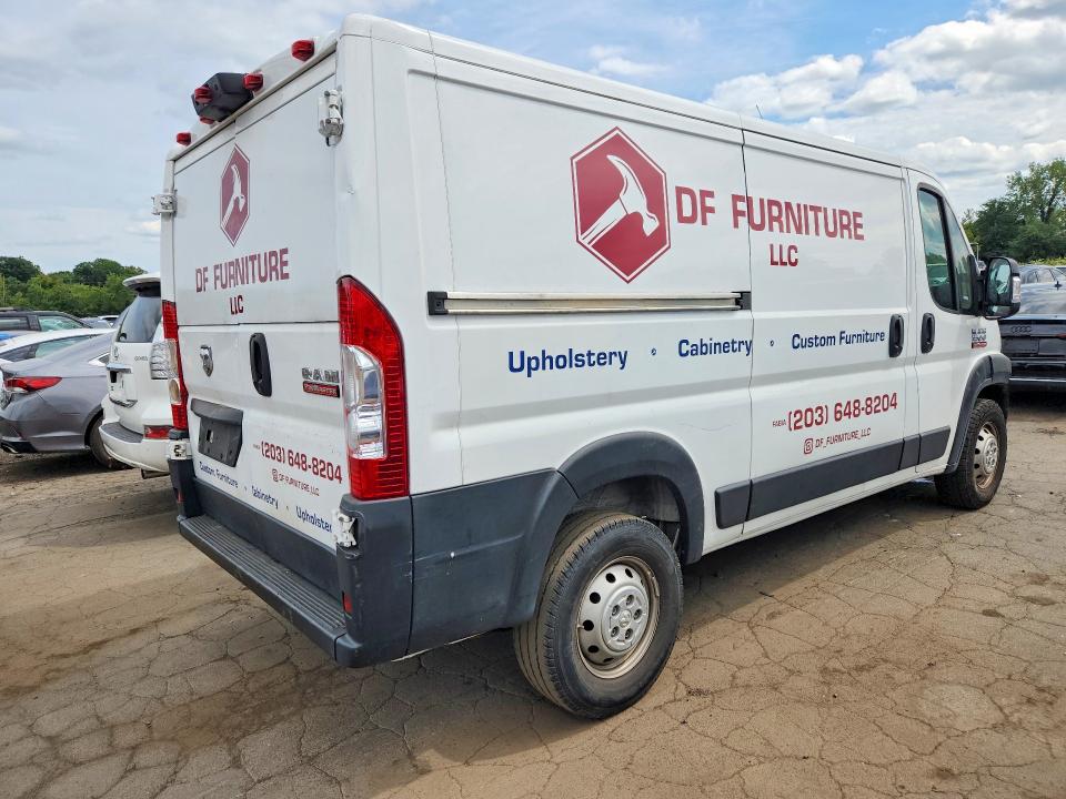 66394896 :رقم المزاد ، 3C6TRVAG8KE533050 vin ، 2019 Ram Promaster 1500 مزاد بيع