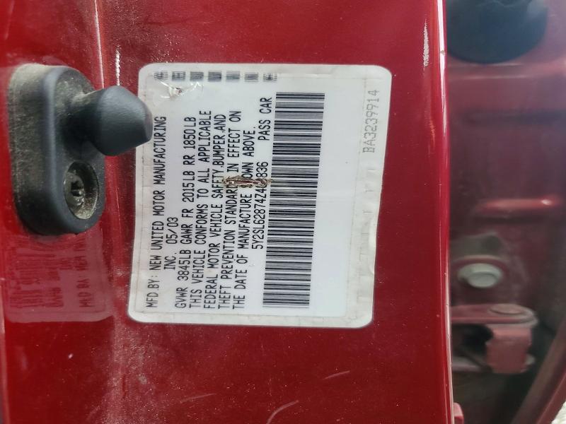 Aukcja sprzedaży 2004 Pontiac Vibe, vin: 5Y2SL62874Z403836, numer aukcji: 63439346