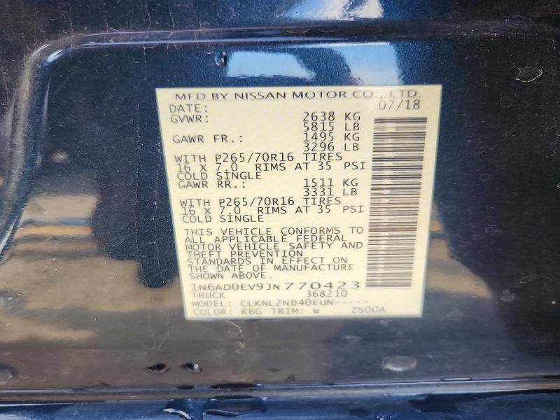 Aukcja sprzedaży 2018 Nissan Frontier, vin: 1N6AD0EV9JN770423, numer aukcji: 66279316