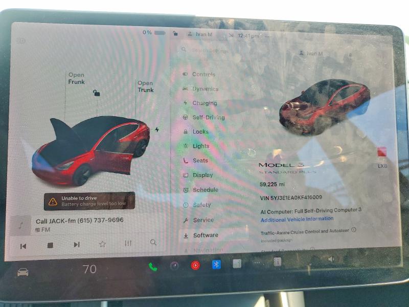 Продажа на аукционе авто 2019 Tesla Model 3, vin: 5YJ3E1EA0KF416009, номер лота: 64592136