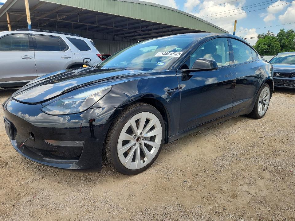2022 Tesla Model 3 მანქანა იყიდება აუქციონზე, vin: 5YJ3E1EA7NF187719, აუქციონის ნომერი: 63419806