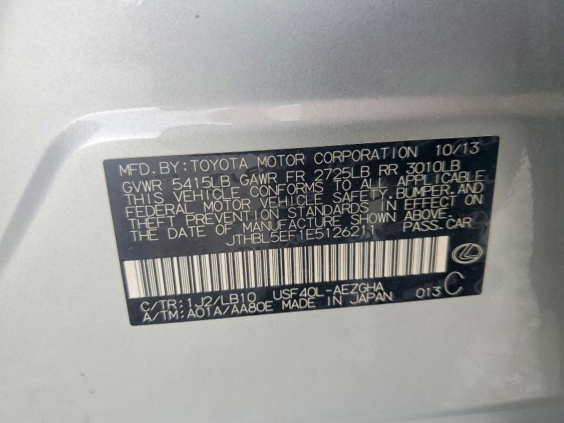 Aukcja sprzedaży 2014 Lexus Ls, vin: JTHBL5EF1E5126211, numer aukcji: 63846356