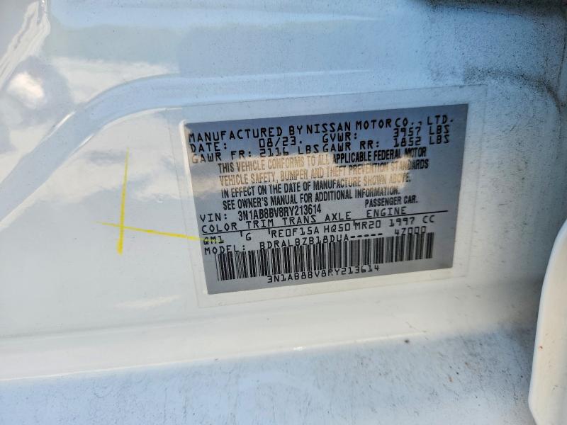 2024 Nissan Sentra მანქანა იყიდება აუქციონზე, vin: 3N1AB8BV8RY213614, აუქციონის ნომერი: 63421366