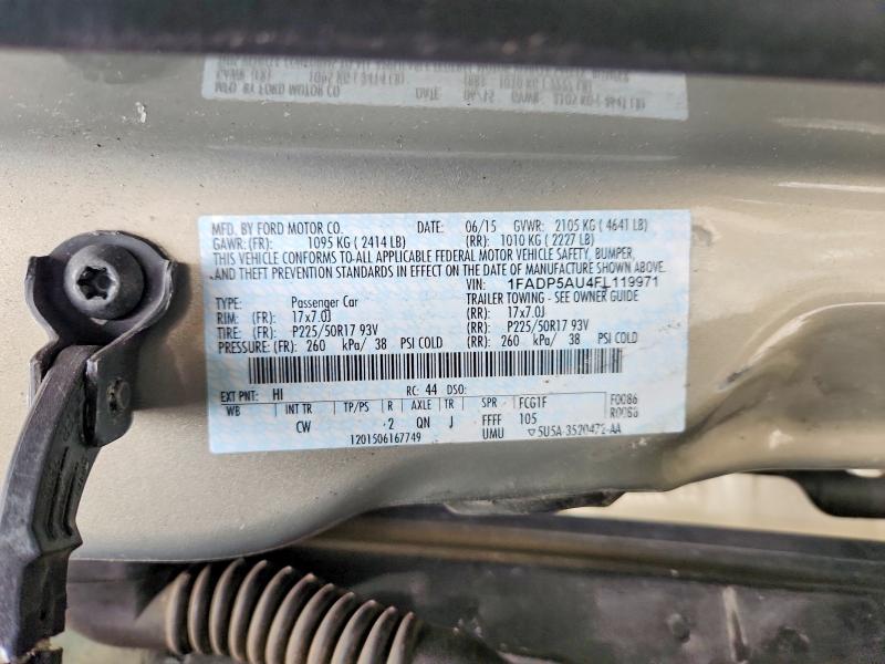 Продажа на аукционе авто 2015 Ford C-max, vin: 1FADP5AU4FL119971, номер лота: 63971776