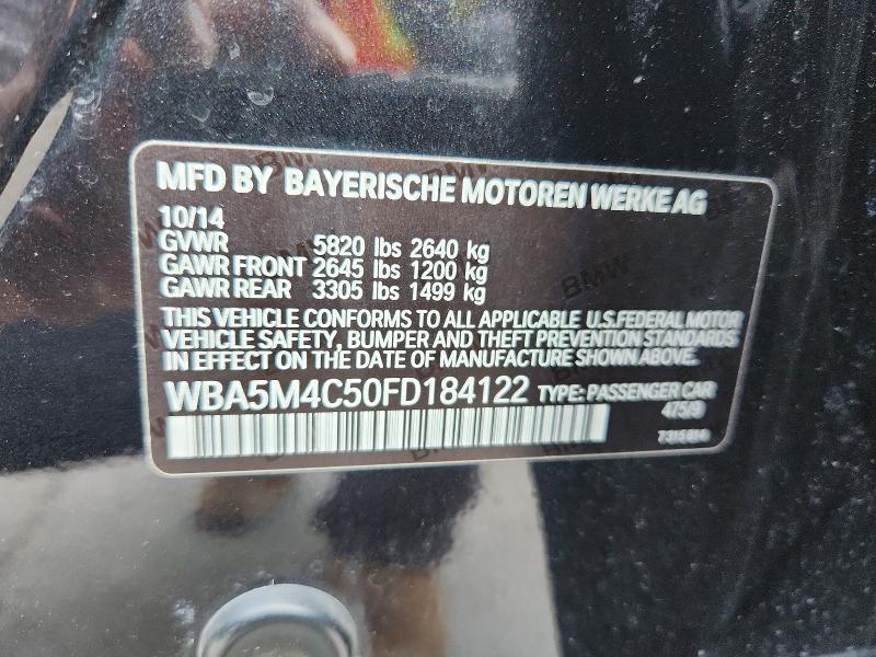 Продаж на аукціоні авто 2015 Bmw 535, vin: WBA5M4C50FD184122, номер лоту: 63253196