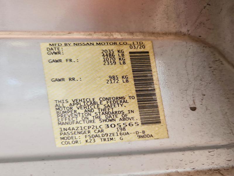 66948316 :رقم المزاد ، 1N4AZ1CP2LC305565 vin ، 2020 Nissan Leaf مزاد بيع