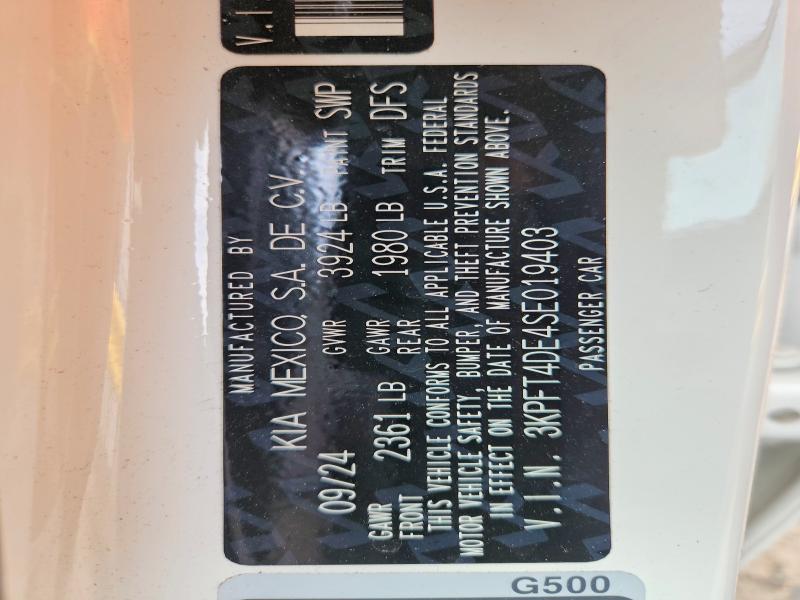 Продажа на аукционе авто 2025 Kia K4, vin: 3KPFT4DE4SE019403, номер лота: 66967246