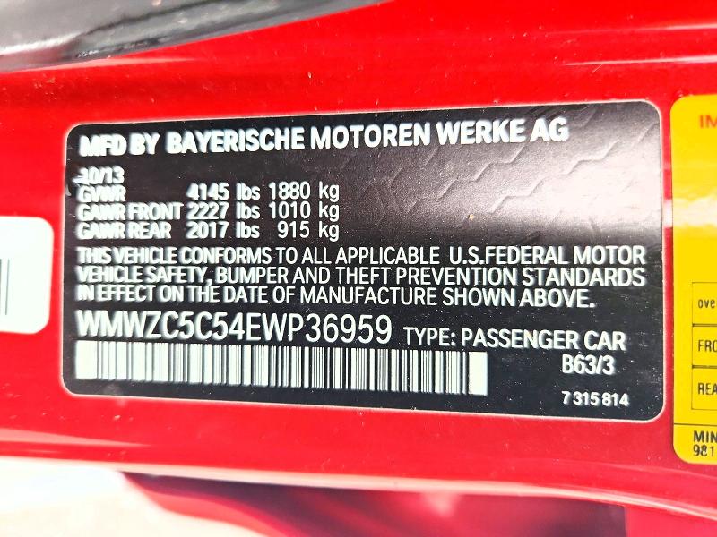 Aukcja sprzedaży 2014 Mini Cooper, vin: WMWZC5C54EWP36959, numer aukcji: 64246676