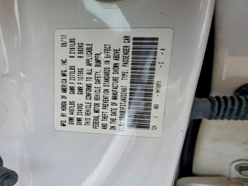 2018 Acura Tlx მანქანა იყიდება აუქციონზე, vin: 19UUB1F37JA002487, აუქციონის ნომერი: 66283936