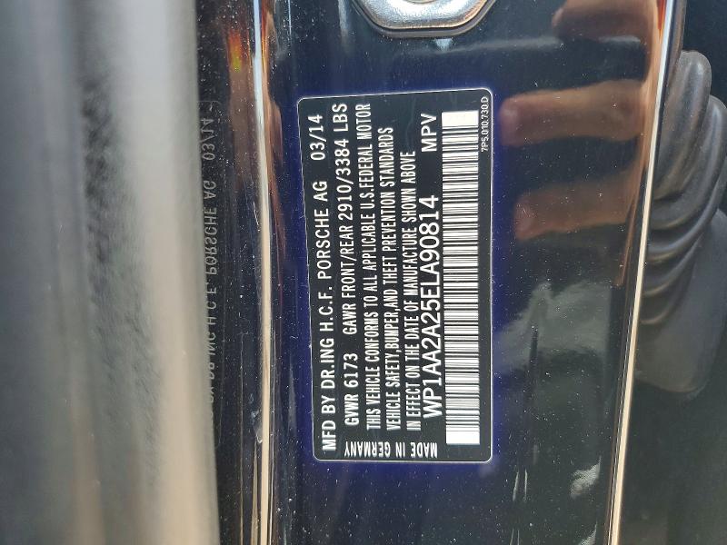 Продаж на аукціоні авто 2014 Porsche Cayenne, vin: WP1AA2A25ELA90814, номер лоту: 65850826