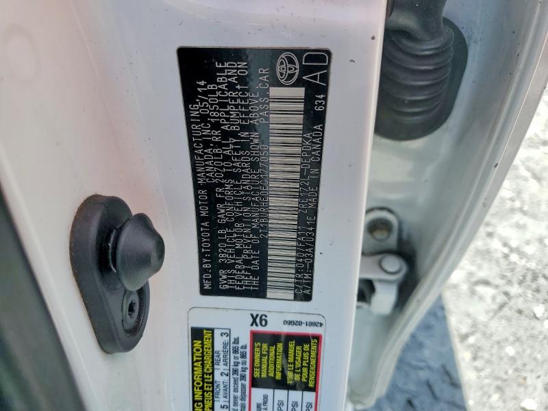 2014 Toyota Corolla მანქანა იყიდება აუქციონზე, vin: 2T1BURHE0EC177050, აუქციონის ნომერი: 64231226