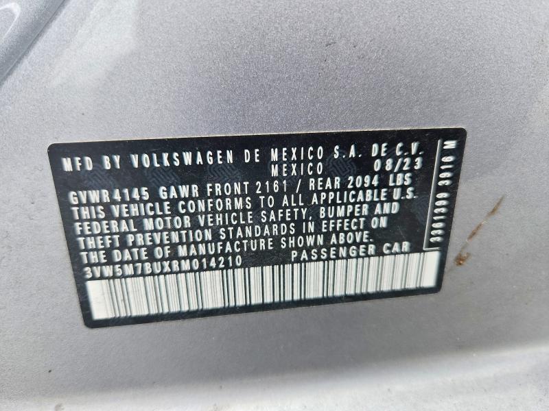 64933386 :رقم المزاد ، 3VW5M7BUXRM014210 vin ، 2024 Volkswagen Jetta مزاد بيع