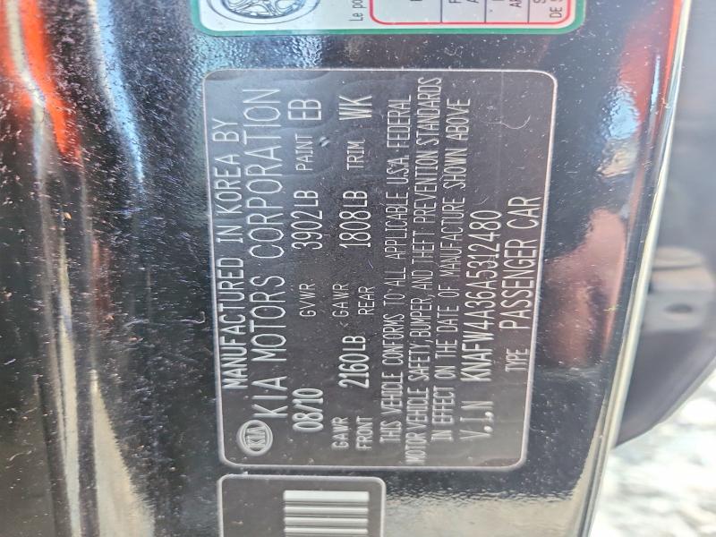 Продаж на аукціоні авто 2010 Kia Forte, vin: KNAFW4A36A5312480, номер лоту: 67021716