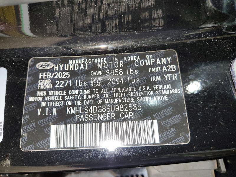 65219006 :رقم المزاد ، KMHLS4DG8SU982535 vin ، 2025 Hyundai Elantra مزاد بيع