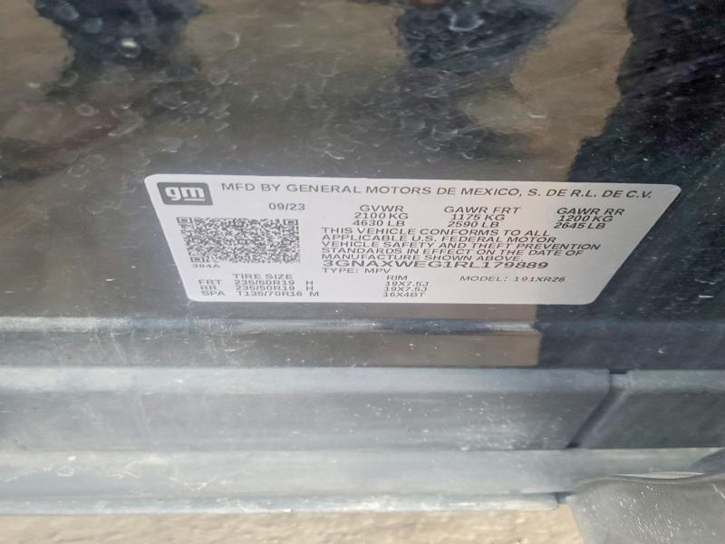 Aukcja sprzedaży 2024 Chevrolet Equinox, vin: 3GNAXWEG1RL179889, numer aukcji: 64800006