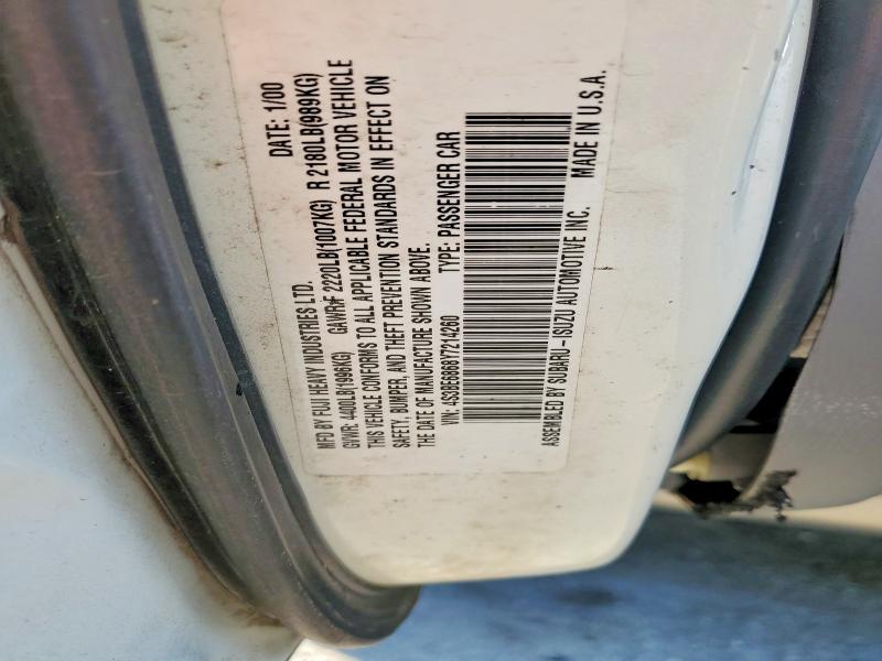 Продаж на аукціоні авто 2000 Subaru Legacy, vin: 4S3BE6868Y7214260, номер лоту: 63556816