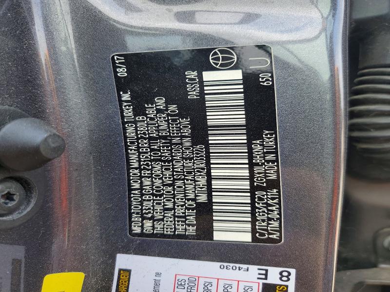2018 Toyota C-hr მანქანა იყიდება აუქციონზე, vin: NMTKHMBX2JR033226, აუქციონის ნომერი: 63431726