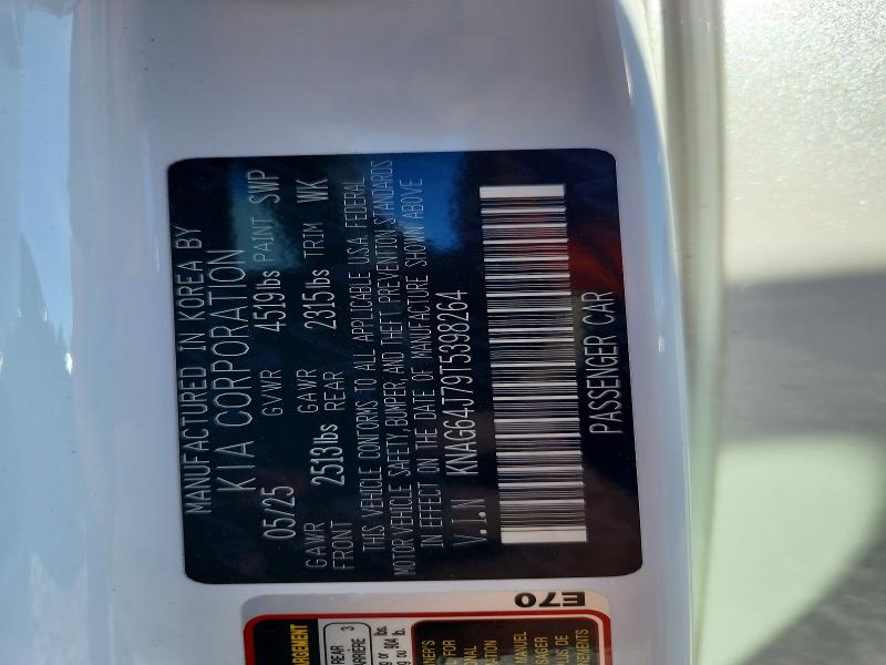 66078256 :رقم المزاد ، KNAG64J79T5398264 vin ، 2026 Kia K5 مزاد بيع