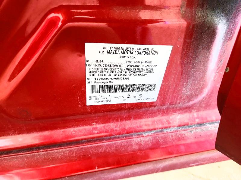 Продажа на аукционе авто 2010 Mazda 6, vin: 1YVHZ8CH3A5M08306, номер лота: 64068216