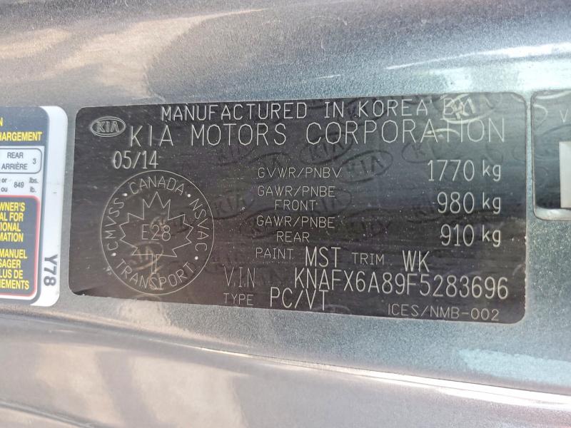 2015 Kia Forte მანქანა იყიდება აუქციონზე, vin: KNAFX6A89F5283696, აუქციონის ნომერი: 64951536
