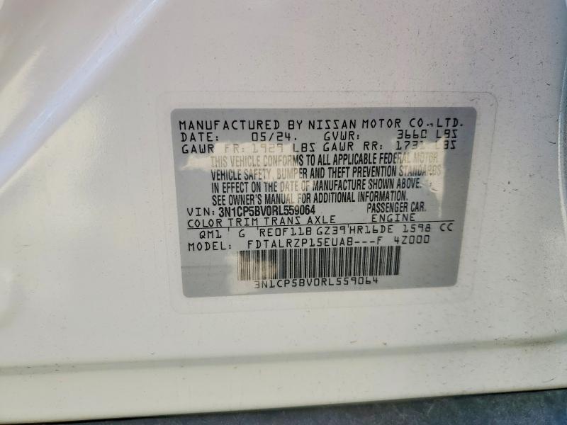 66106016 :رقم المزاد ، 3N1CP5BV0RL559064 vin ، 2024 Nissan Kicks مزاد بيع
