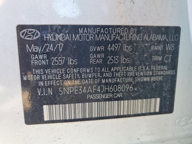 Aukcja sprzedaży 2018 Hyundai Sonata, vin: 5NPE34AF4JH608096, numer aukcji: 63151776