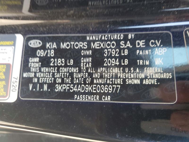 Aukcja sprzedaży 2019 Kia Forte, vin: 3KPF54AD9KE036977, numer aukcji: 66411656