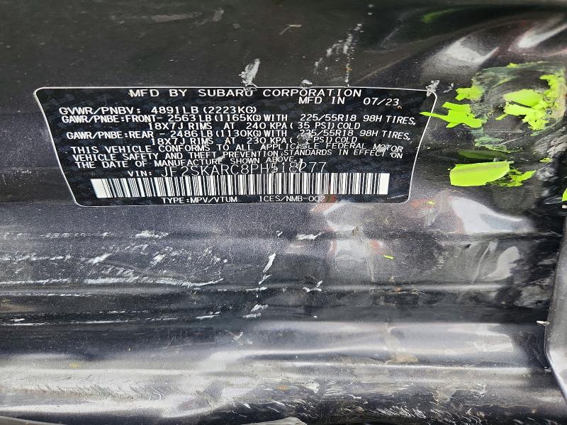 Aukcja sprzedaży 2023 Subaru Forester, vin: JF2SKARC8PH518277, numer aukcji: 64949496