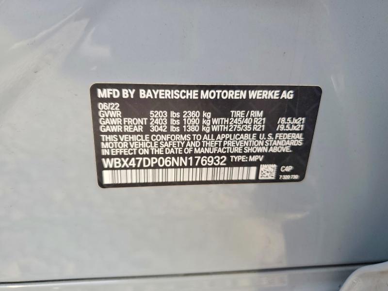 Aukcja sprzedaży 2022 Bmw X3, vin: WBX47DP06NN176932, numer aukcji: 66344976