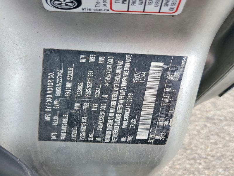2010 Ford Transit Connect მანქანა იყიდება აუქციონზე, vin: NM0LS6BNXAT032969, აუქციონის ნომერი: 63691456