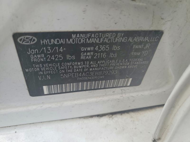 Продаж на аукціоні авто 2014 Hyundai Sonata, vin: 5NPEB4AC3EH879293, номер лоту: 63200256