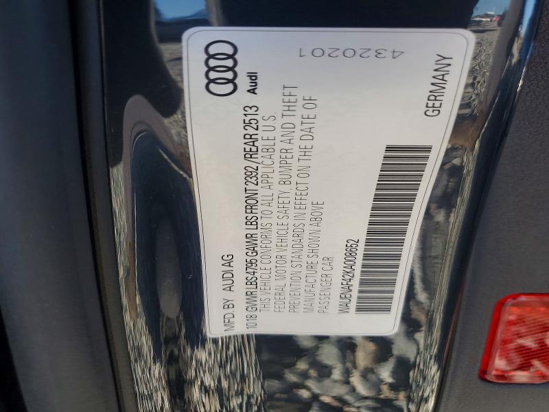 Aukcja sprzedaży 2019 Audi A4, vin: WAUENAF42KA008652, numer aukcji: 64420126