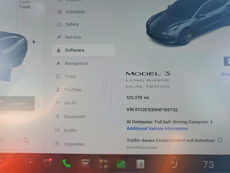 Aukcja sprzedaży 2022 Tesla Model 3, vin: 5YJ3E1EB8NF189732, numer aukcji: 64464496