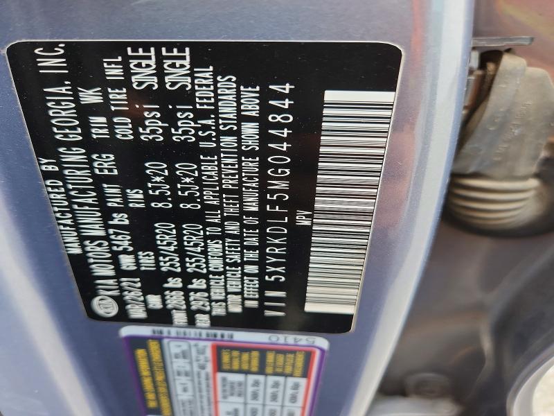 Aukcja sprzedaży 2021 Kia Sorento, vin: 5XYRKDLF5MG044844, numer aukcji: 63809656