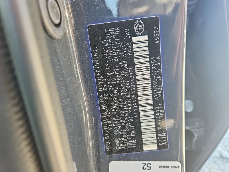 Продаж на аукціоні авто 2025 Toyota Camry, vin: 4T1DAACK1SU142138, номер лоту: 66742846