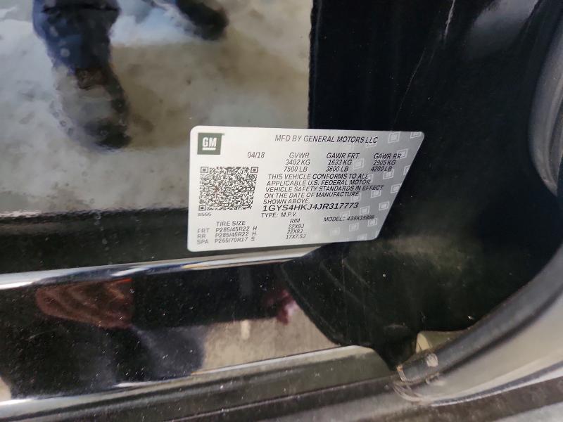 Продаж на аукціоні авто 2018 Cadillac Escalade, vin: 1GYS4HKJ4JR317773, номер лоту: 65761276