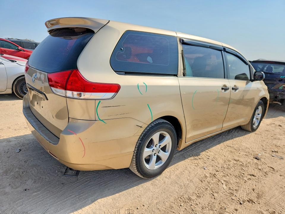 Aukcja sprzedaży 2011 Toyota Sienna, vin: 5TDKA3DC3BS007293, numer aukcji: 66536426
