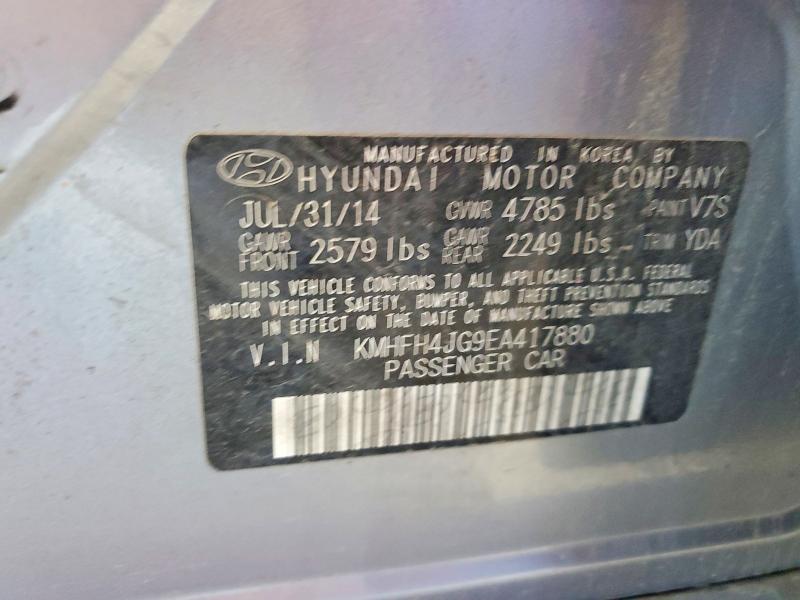 Aukcja sprzedaży 2014 Hyundai Azera, vin: KMHFH4JG9EA417880, numer aukcji: 65301346