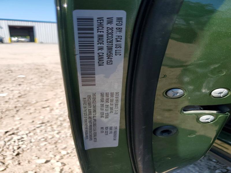 63743386 :رقم المزاد ، 2C3CDZBT0MH564153 vin ، 2021 Dodge Challenger مزاد بيع