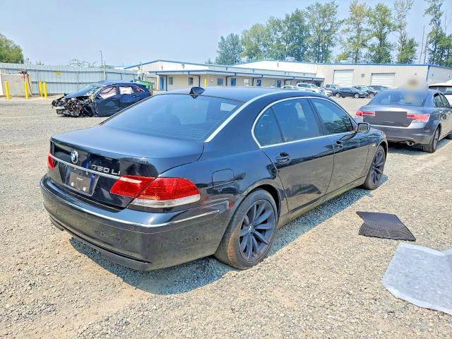 2007 Bmw 750 მანქანა იყიდება აუქციონზე, vin: WBAHN83597DT66565, აუქციონის ნომერი: 63806296