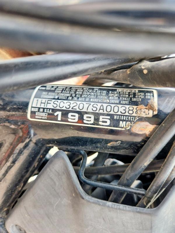 Aukcja sprzedaży 1995 Honda Vt1100, vin: 1HFSC3207SA003883, numer aukcji: 65398566