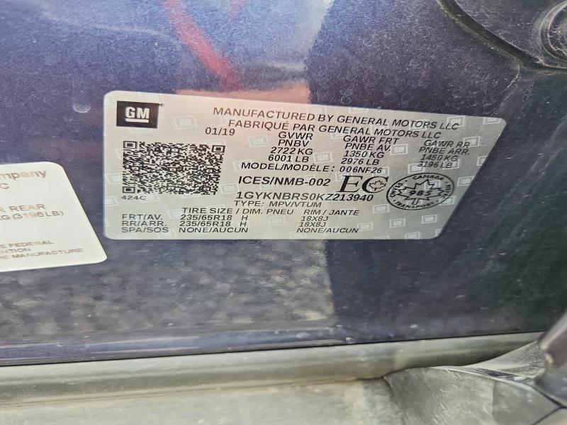 Aukcja sprzedaży 2019 Cadillac Xt5, vin: 1GYKNBRS0KZ213940, numer aukcji: 65007326