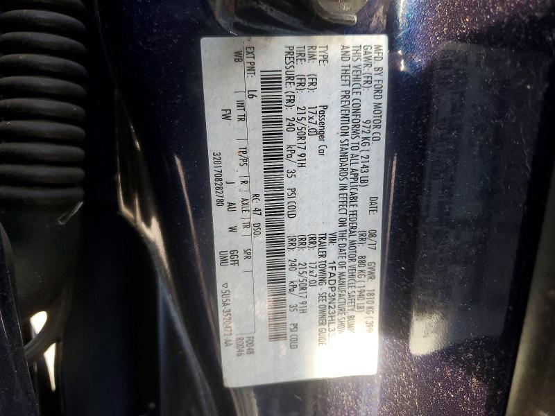 Aukcja sprzedaży 2017 Ford Focus, vin: 1FADP3N23HL333995, numer aukcji: 65908606
