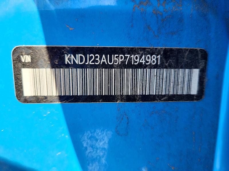 66576846 :رقم المزاد ، KNDJ23AU5P7194981 vin ، 2023 Kia Soul مزاد بيع